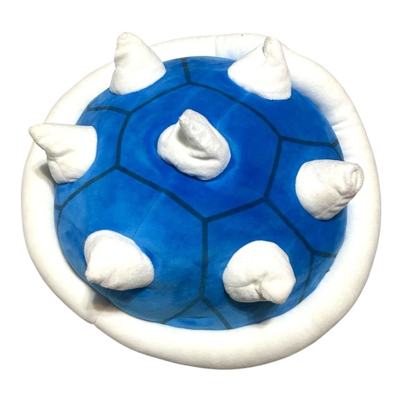 Mario Kart Blue Shell Pillow Club Mocchi Mocchi Game Style - Picture 1 of 8